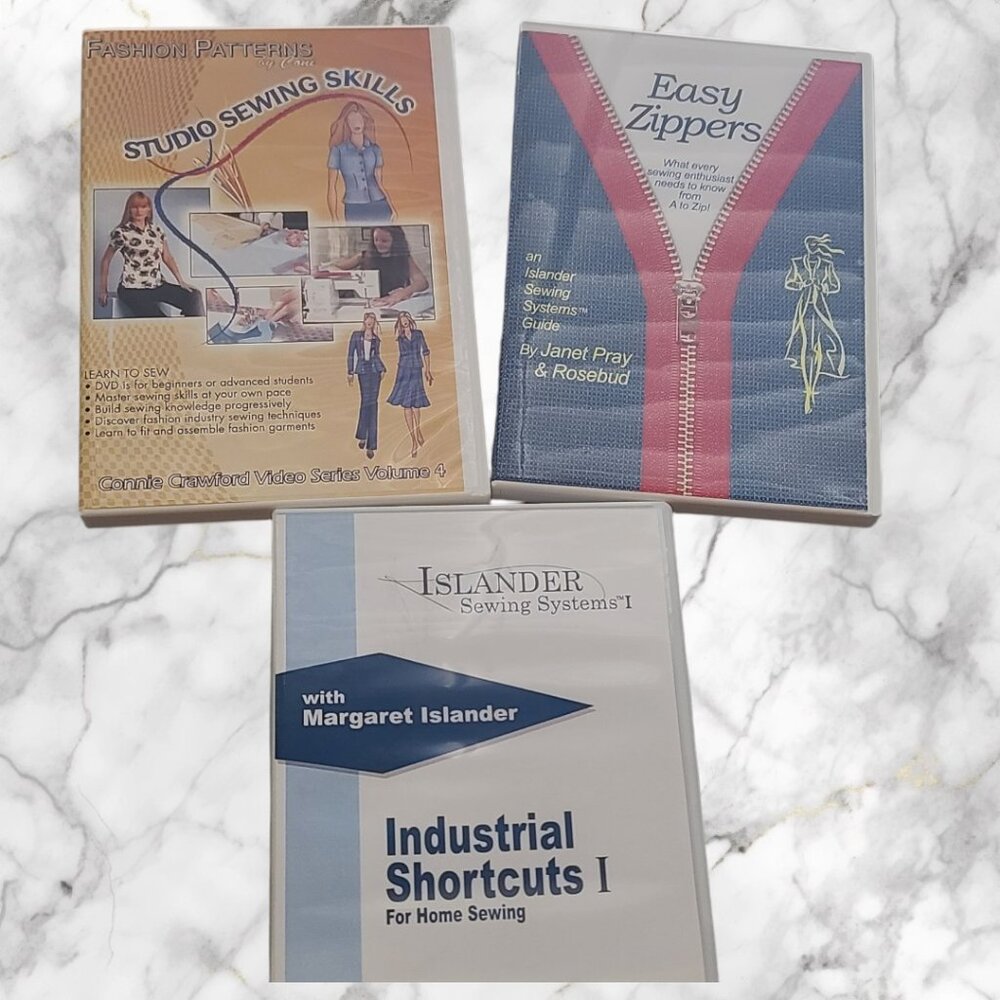 📀 Islander Professional Sewing Instruction DVD Bundle – Like New / Unused